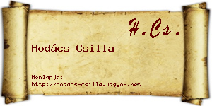 Hodács Csilla névjegykártya